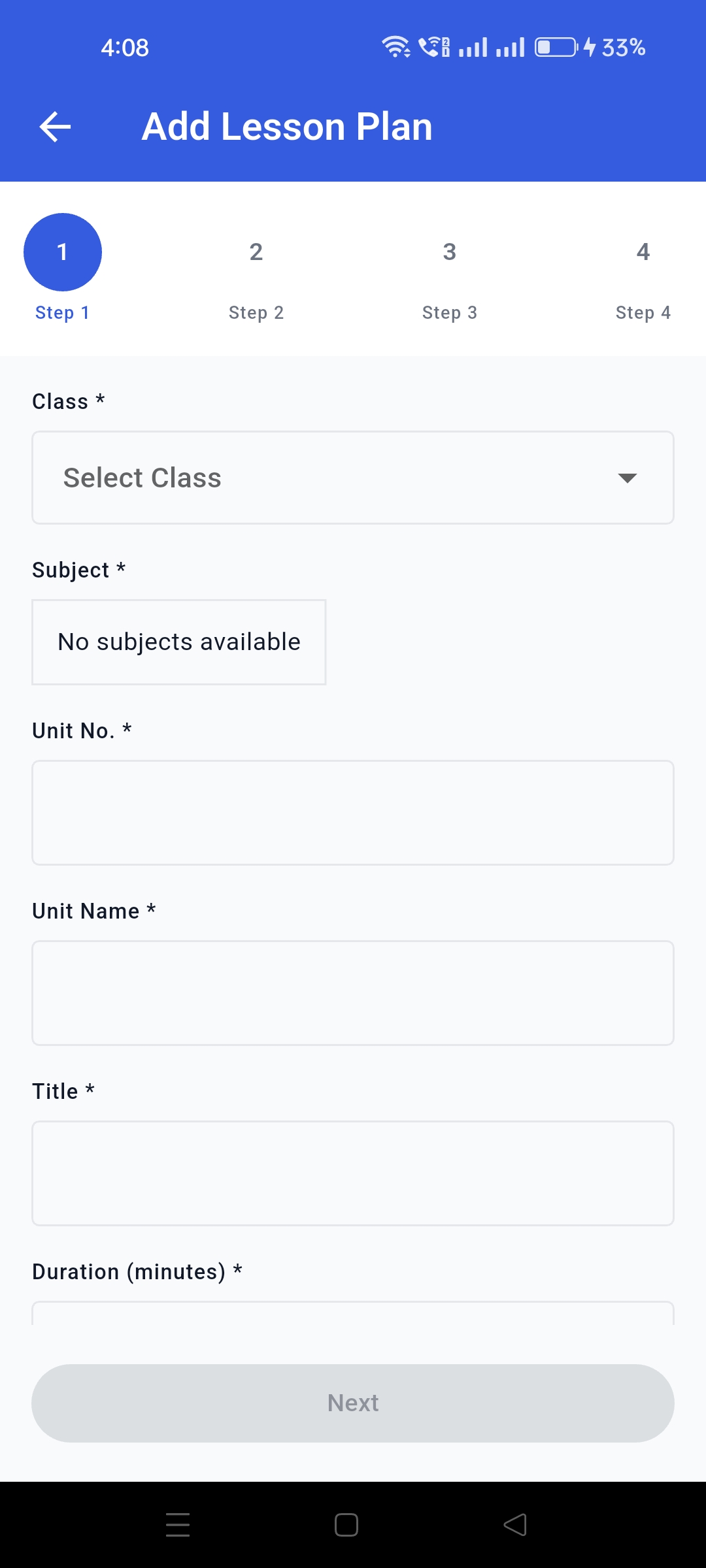 Teacher app screenshot 2