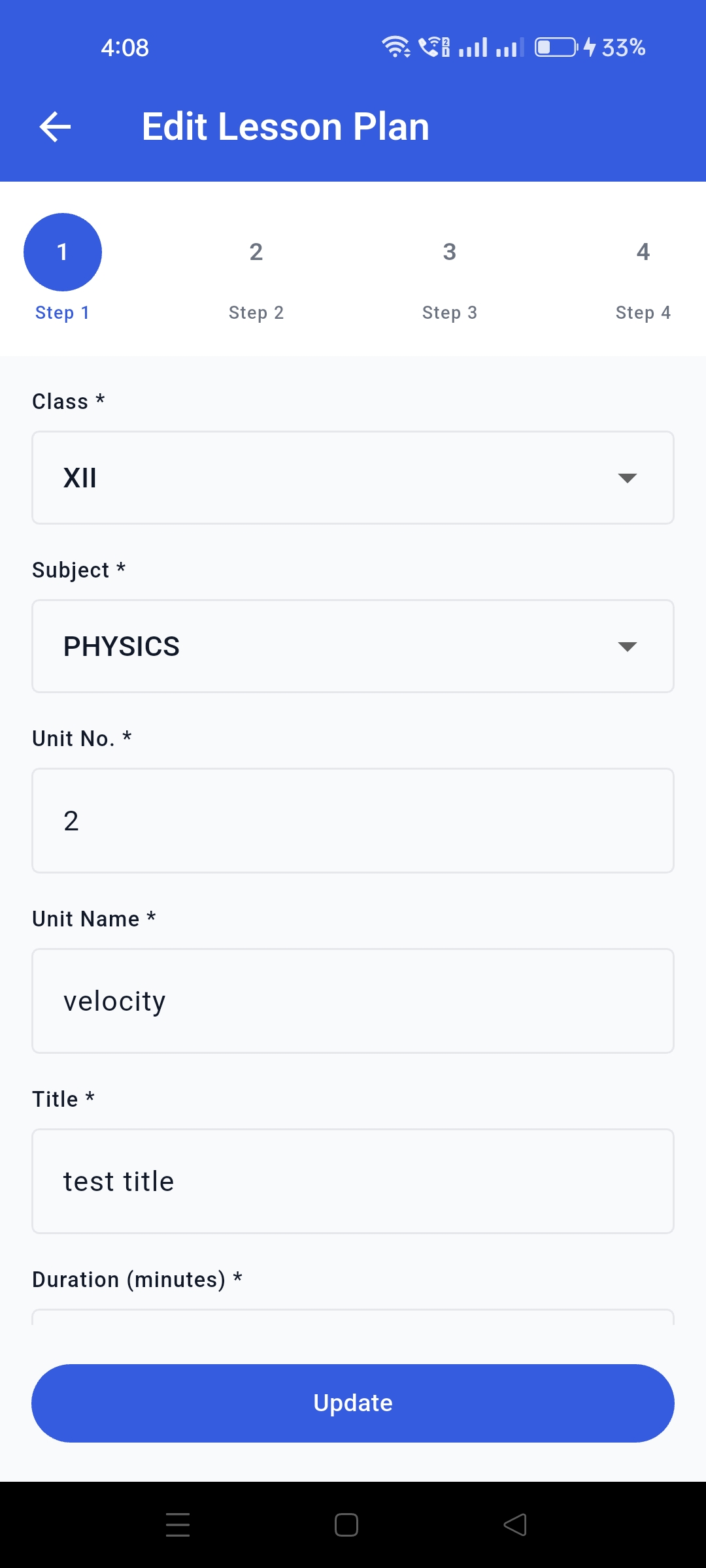 Teacher app screenshot 3
